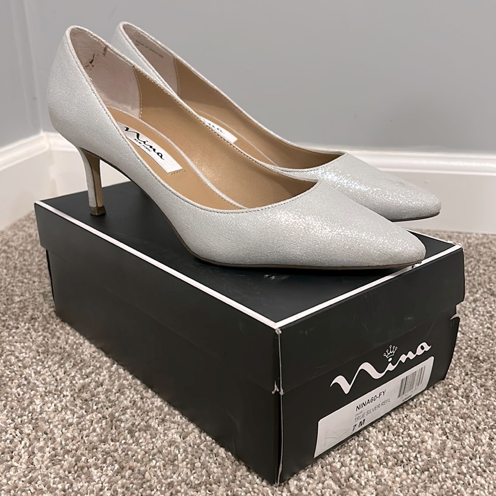 Nina Silver Heels